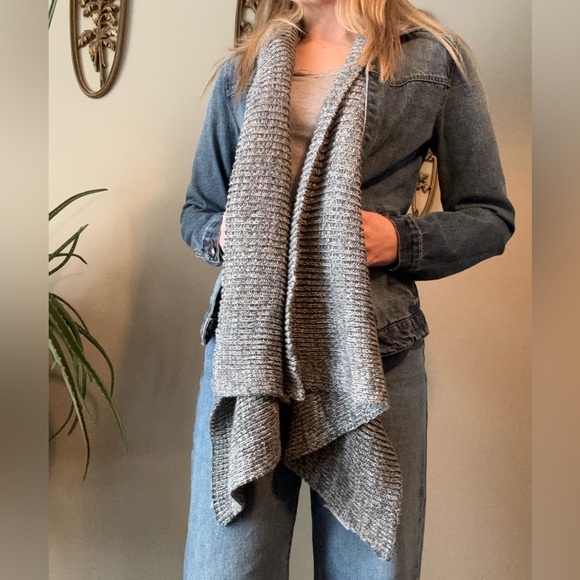 BKE Denim Jacket with Knit Collar - Picture 2 of 10